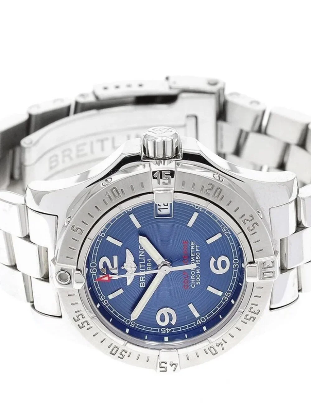 BREITLING Colt Ocean A77380 Date Navy Dial Quartz Ladies Watch_972455